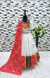 OC 176 Chanderi Printed Navratri Special Girls Wear Kids Lehenga Choli Wholesale Shop In Surat
